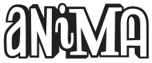 logo anima en minuscules et en noir et blanc