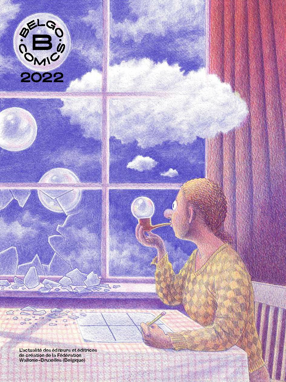 dessin femme qui regarde par la fenêtre